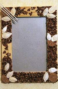 Рамка для фото из зерен и семечек