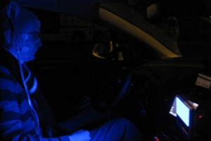 Синий свет в автомобиле