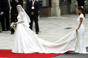 Принцесса Уэльская в свадьбном платье
