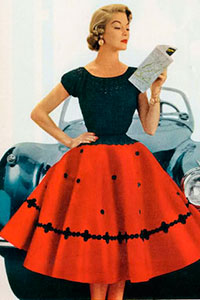 Платья в стиле 50-х годов