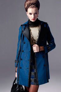 Двубортное модное пальто 2012