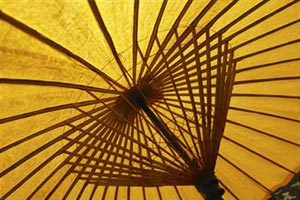 Зонт из бамбука