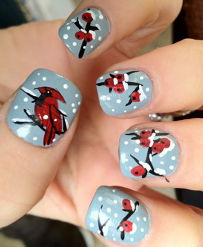 Сказочный маникюр: новогодний дизайн ногтей nail-art