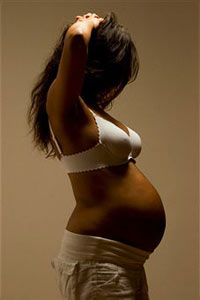 Беременная девушка