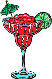 Алкогольный коктейль с клюквенным соком рисунок
