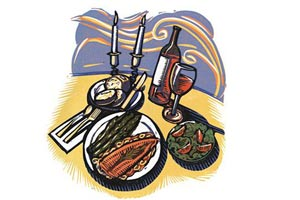 Стол на 8 марта рисунок