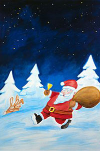 Санта-Клаус рисунок
