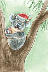 Рождество в Австралии рисунок