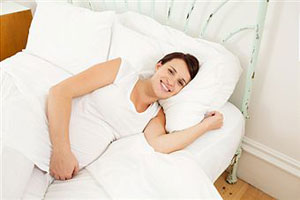 Беременная женщина отдыхает
