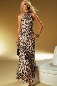 Леопардовое платье