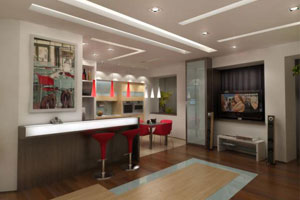 Дизайн гостиных кухонь
