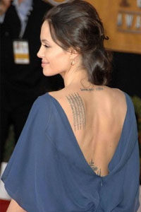 Татуировка Анджелины Джоли