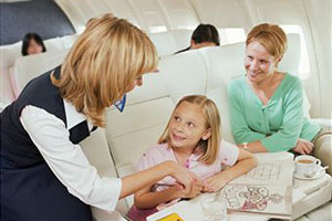 В самолете с ребенком