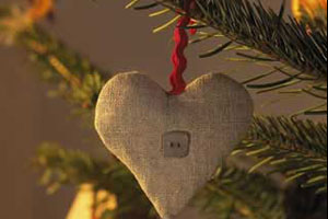 Тряпочное сердце на елку своими руками на новый год