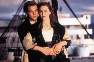 Кадр из кинофильма "Титаник"