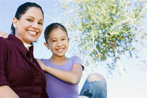 Мама с дочкой