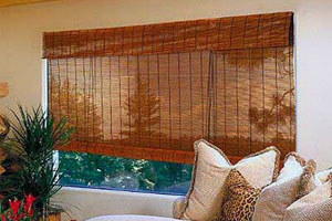 Бамбуковые шторы имеют богатый внешний вид