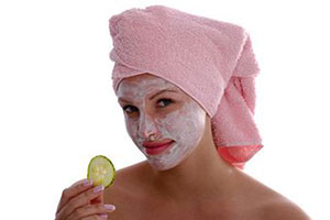 Маска из огурца